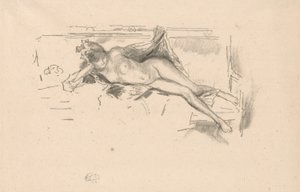 Modelo nu, reclinado de James Abbott McNeill Whistler
