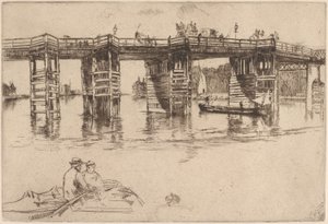 A antiga ponte de Putney de James McNeill Whistler