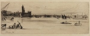 Ponte Velha de Westminster de James Abbott McNeill Whistler