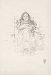 Estudo de retratos: Sra. Philip, nº 3 de James Abbott McNeill Whistler