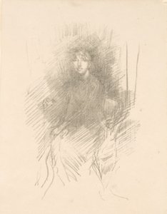 Retrato de uma jovem mulher [Miss Seton] de James McNeill Whistler