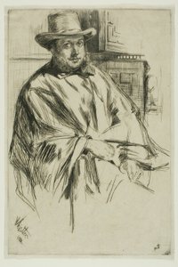 Retrato de um homem de James Abbott McNeill Whistler