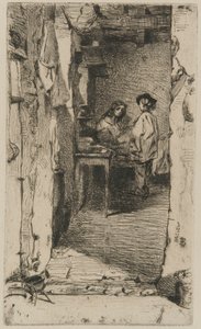 Rag Pickers, distrito de Mouffetard, Paris de James Abbott McNeill Whistler