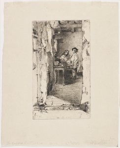Rag Pickers, distrito de Mouffetard, Paris de James Abbott McNeill Whistler