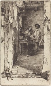 Rag Pickers, distrito de Mouffetard, Paris de James Abbott McNeill Whistler