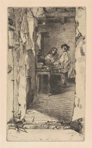 Rag Pickers, distrito de Mouffetard, Paris de James Abbott McNeill Whistler
