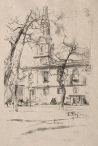 São Giles-in-the-Fields de James McNeill Whistler