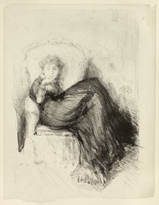 Estudo: Maud Sentado de James Abbott McNeill Whistler