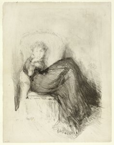 Estudo: Maud Sentado de James Abbott McNeill Whistler