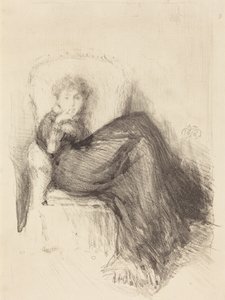 Estudo: Maude sentada de James McNeill Whistler