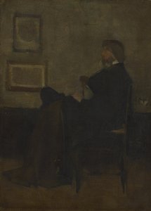 Estudo para "Arranjo a cinzento e preto, n.º 2: Retrato de Thomas Carlyle"