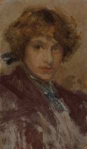 Estudo da cabeça e dos ombros de uma rapariga de James McNeill Whistler