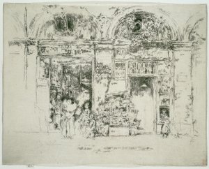 Girassóis, Mercado de St Germain, Paris de James Abbott McNeill Whistler
