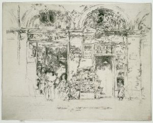 Girassóis, Mercado de St Germain, Paris de James McNeill Whistler