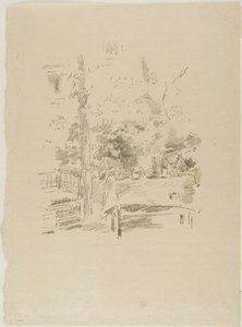 Tête-à-tête no jardim de James McNeill Whistler