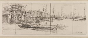 Armazéns do Tamisa de James Abbott McNeill Whistler
