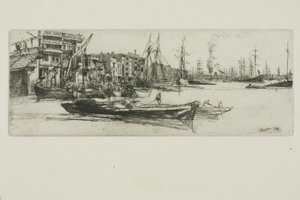Armazéns do Tamisa de James Abbott McNeill Whistler