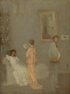 O artista no seu estúdio de James McNeill Whistler