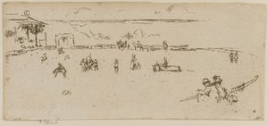 O cavalo bucking, oeste selvagem de James Abbott McNeill Whistler