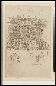A Igreja - Bruxelas (Adoração) de James Abbott McNeill Whistler