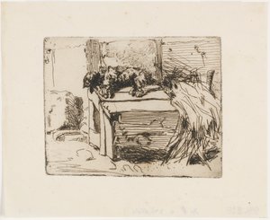 O cão no canil de James Abbott McNeill Whistler