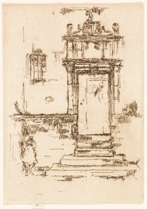 A Porta da Capela, Montrésor de James McNeill Whistler
