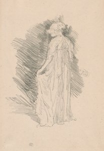 A Figura Drapejada, Vista Traseira de James Abbott McNeill Whistler