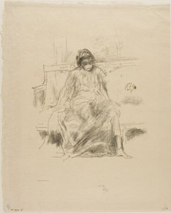 A Figura Drapejada, Sentada de James Abbott McNeill Whistler