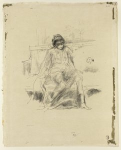 A Figura Drapejada, Sentada de James Abbott McNeill Whistler