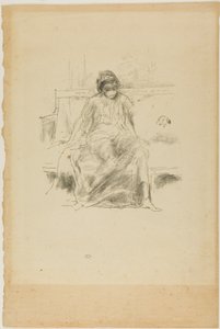 A Figura Drapejada, Sentada de James Abbott McNeill Whistler