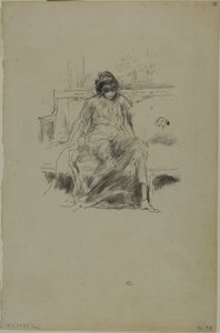 A Figura Drapejada, Sentada de James Abbott McNeill Whistler