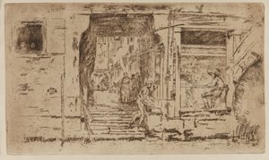 A peixaria, Veneza de James Abbott McNeill Whistler