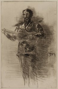 O Guitarrista (M.W. Ridley) de James Abbott McNeill Whistler