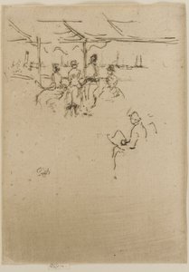 O palco de pouso, vacas de James Abbott McNeill Whistler