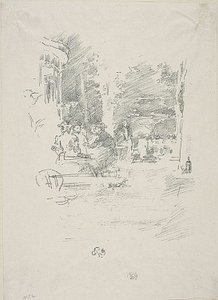 O Pequeno Café au Bois de James Abbott McNeill Whistler