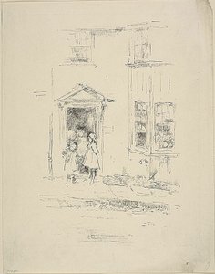 A Pequena Porta, Lyme Regis de James Abbott McNeill Whistler