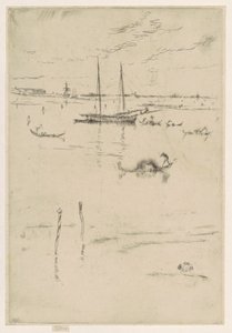 A pequena lagoa de James Abbott McNeill Whistler