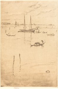 A pequena lagoa de James Abbott McNeill Whistler