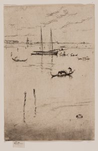 A pequena lagoa de James Abbott McNeill Whistler