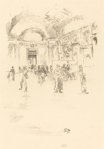 A Galeria Longa, Louvre de James Abbott McNeill Whistler