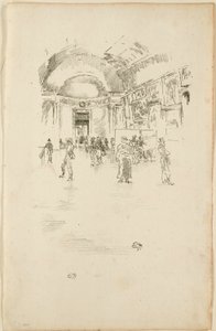 A Galeria Longa, Louvre de James Abbott McNeill Whistler