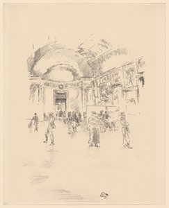 A Galeria Longa, Louvre de James Abbott McNeill Whistler
