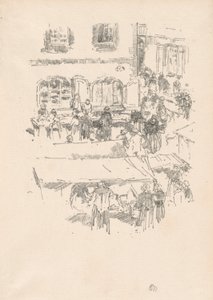 O mercado, Vitre de James Abbott McNeill Whistler