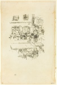 O mercado, Vitre de James McNeill Whistler