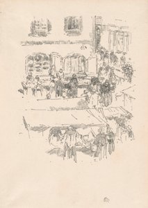 O mercado, Vitre de James McNeill Whistler