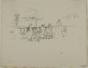 The Terrace, Luxemburgo de James Abbott McNeill Whistler