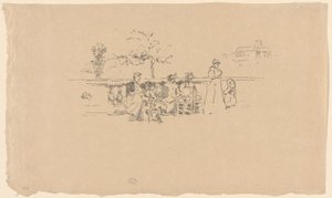 The Terrace, Luxemburgo de James Abbott McNeill Whistler