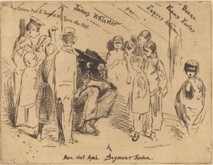 A página de título para "Doze gravuras da natureza" de James Abbott McNeill Whistler