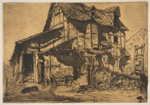 O prédio de habitação degradado (A velha quinta) de James McNeill Whistler