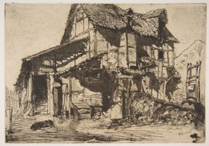 O prédio de habitação inseguro (A velha quinta) de James McNeill Whistler